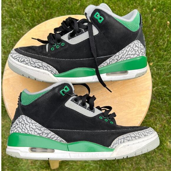 Nike Air Jordan 3 Retro Pine Green Men\'s Shoes - Size 7 -  Ships Now main image 6
